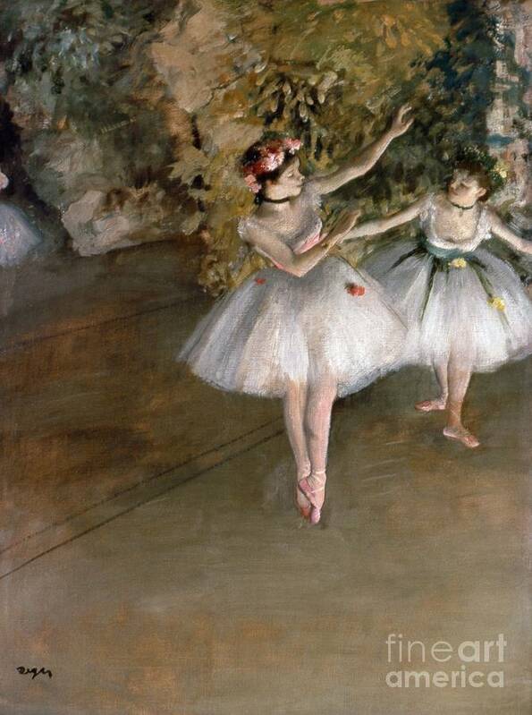 1877 Art Print featuring the painting DANCERS, c1877 by Edgar Degas