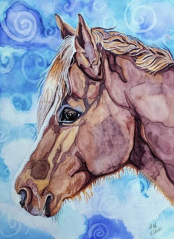 Pony Art Print featuring the painting Doc the Pony by Equus Artisan