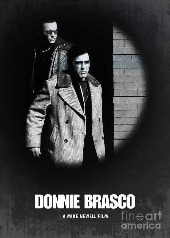 Movie Poster Art Print featuring the digital art Donnie Brasco by Bo Kev