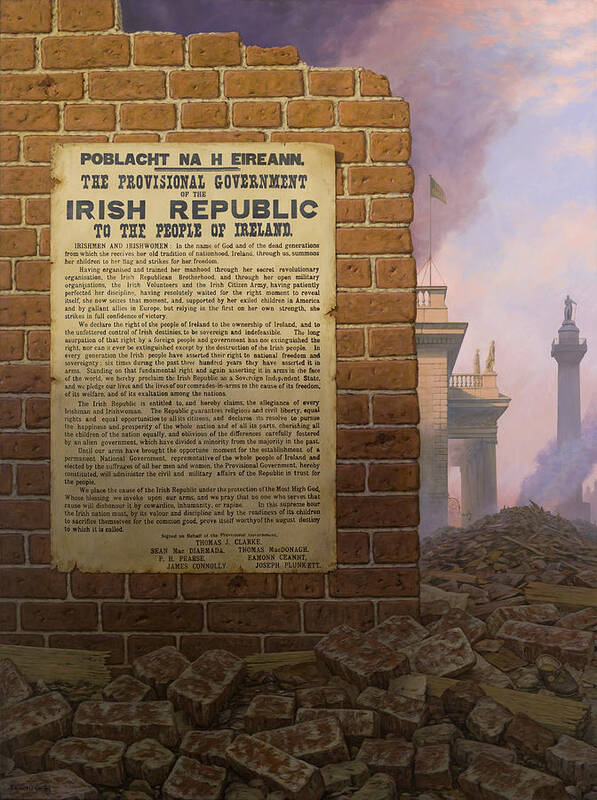Ireland Art Print featuring the painting Easter 1916 by Brian McCarthy