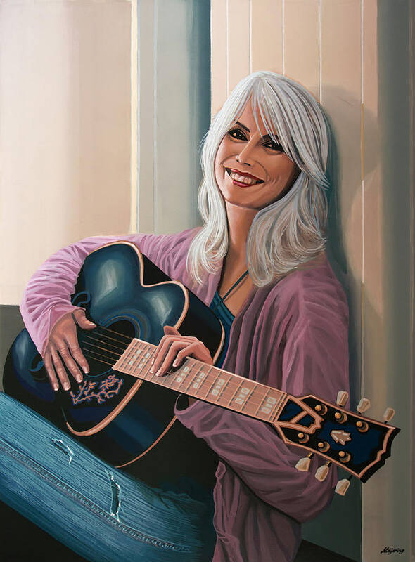 Emmylou Harris Art Print featuring the painting Emmylou Harris Painting by Paul Meijering