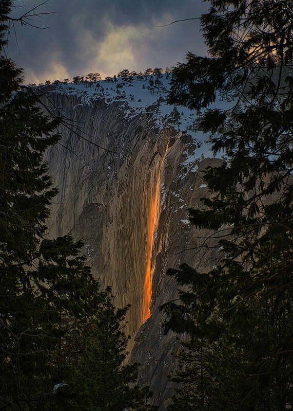 Landscape Art Print featuring the photograph Fire Fall Between by Romeo Victor