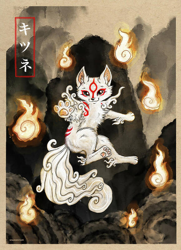 Okami Amaterasu Sun Goddess Matte Print 