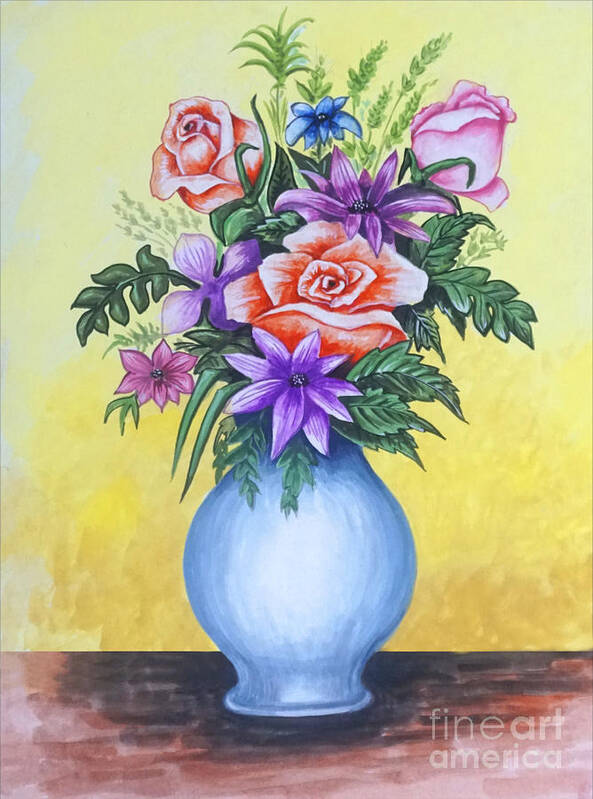 fleur-flower-vase jonquille, tube , gif , déco , anime , aime , love ,  glitter , fond , fleur , flower , lov , amour , jonquille , jaune , or ,