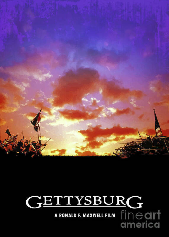 Movie Poster Art Print featuring the digital art Gettysburg by Bo Kev