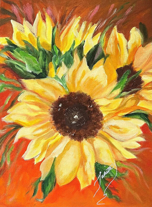 Sunny Art Print featuring the painting Good Morning, Sunshine by Juliette Becker