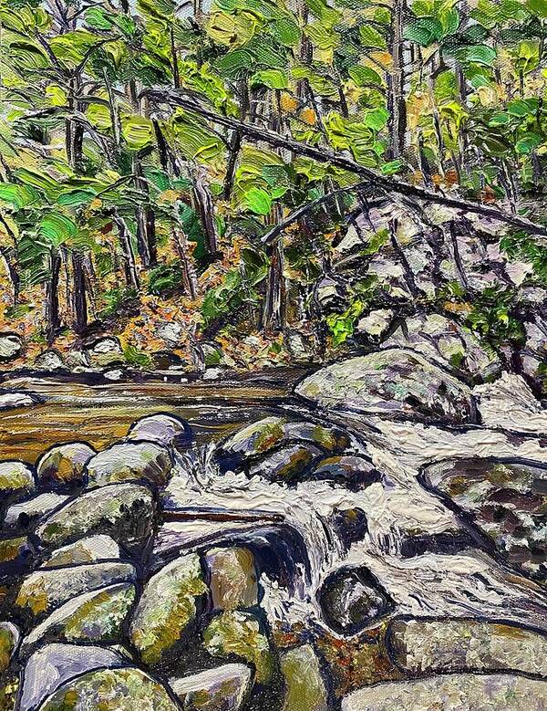 New England Art Print featuring the painting Granville Gorge by Richard Nowak