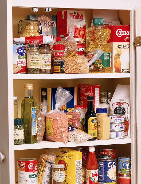 Italian Food Art Print featuring the photograph Health food in a pantry by Brian Hagiwara