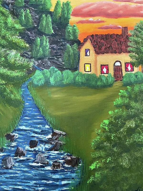 Oil Painting Art Print featuring the painting Hideaway by Lisa White