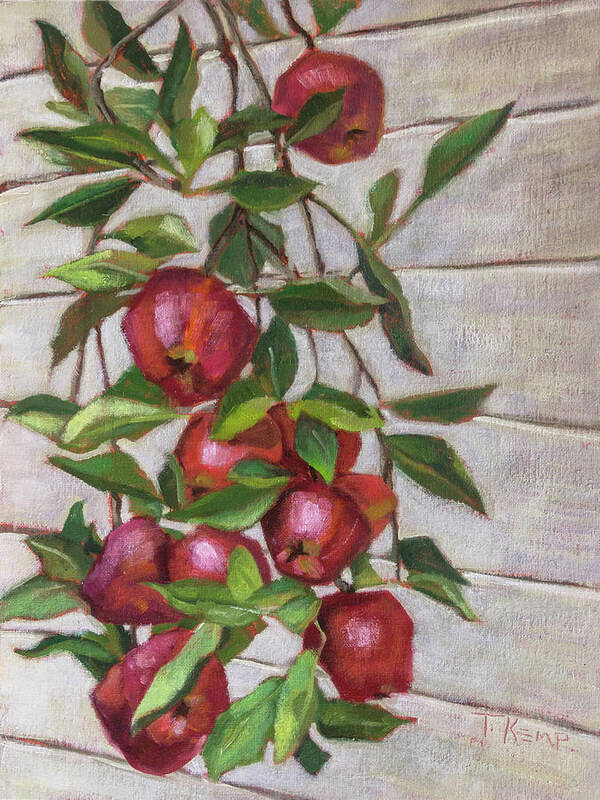 Oregon Art Print featuring the painting How 'bout 'dem Apples by Tara D Kemp
