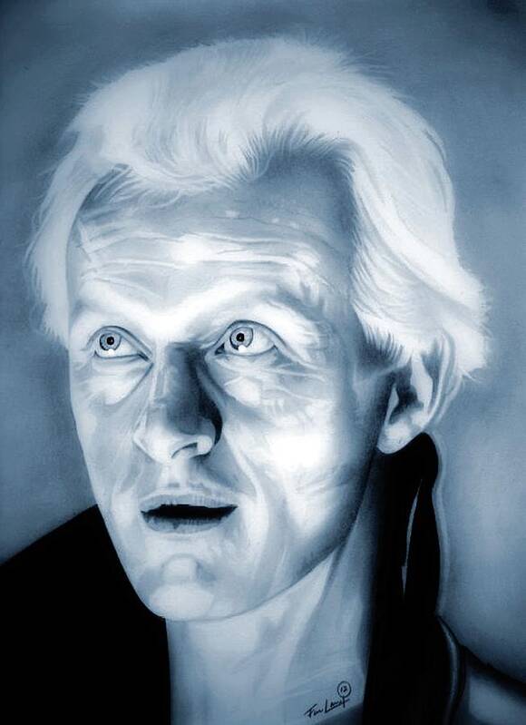 Rutger Hauer Art Print featuring the drawing I Want More Life - Roy Batty - Blade Runner by Fred Larucci