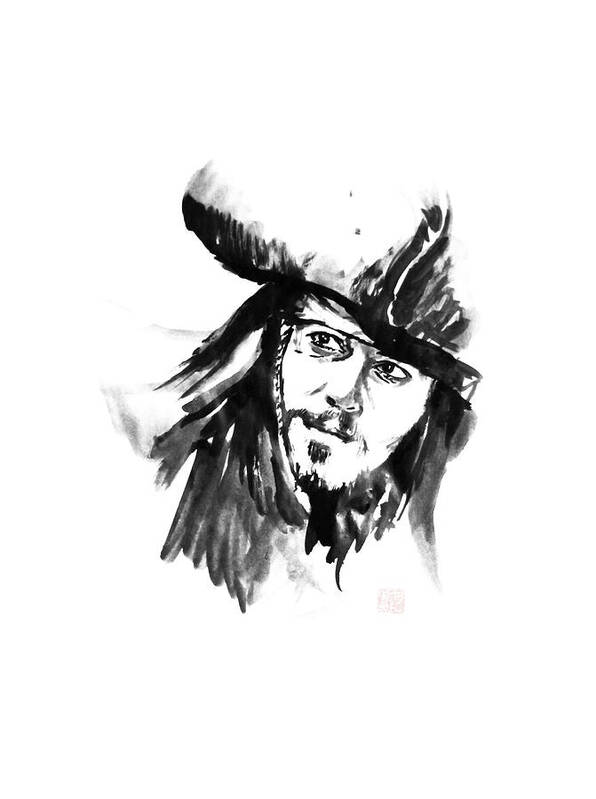 Jack Sparrow Art Print featuring the painting Jack Sparrow by Pechane Sumie