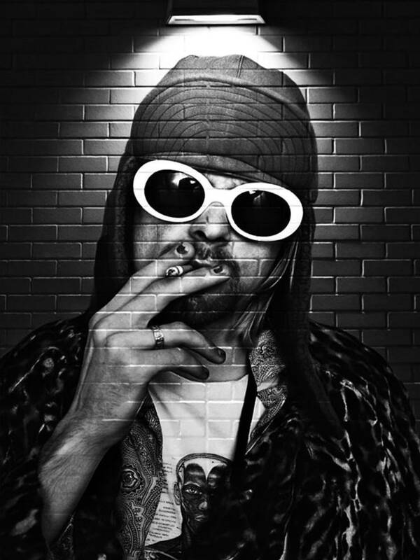 Kurt Cobain Art Print featuring the digital art Kurt Cobain by Vishakatiar