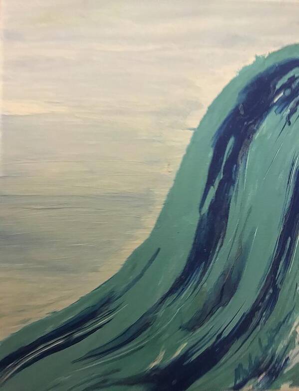 Vague Art Print featuring the painting La Vague de Bonheur by Medge Jaspan