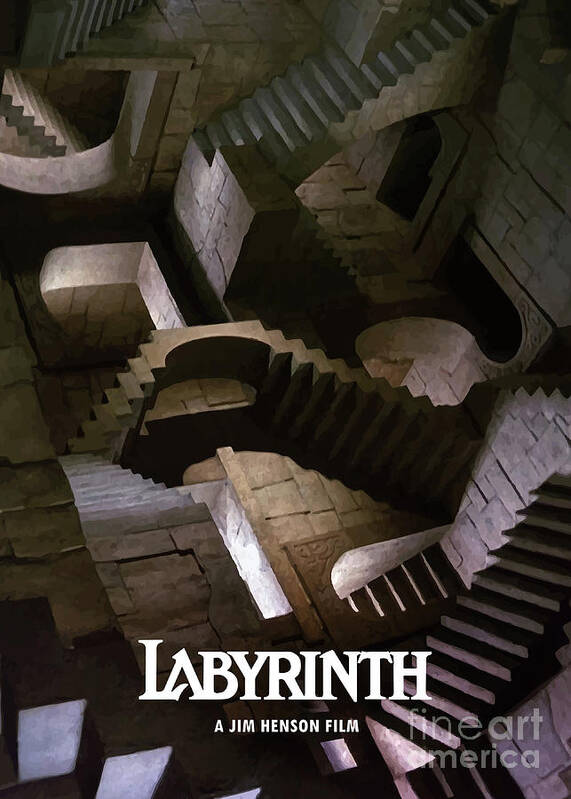 Movie Poster Art Print featuring the digital art Labyrinth by Bo Kev