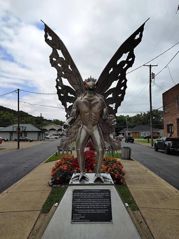 Mothman Art Print featuring the photograph Legend of Mothman by Fred Larucci