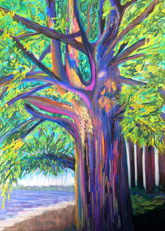  Art Print featuring the painting Libby's Tree by Polly Castor
