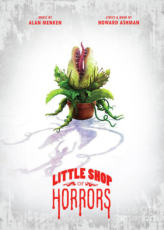 Musical Poster Art Print featuring the digital art Little Shop Of Horrors Musical by Bo Kev
