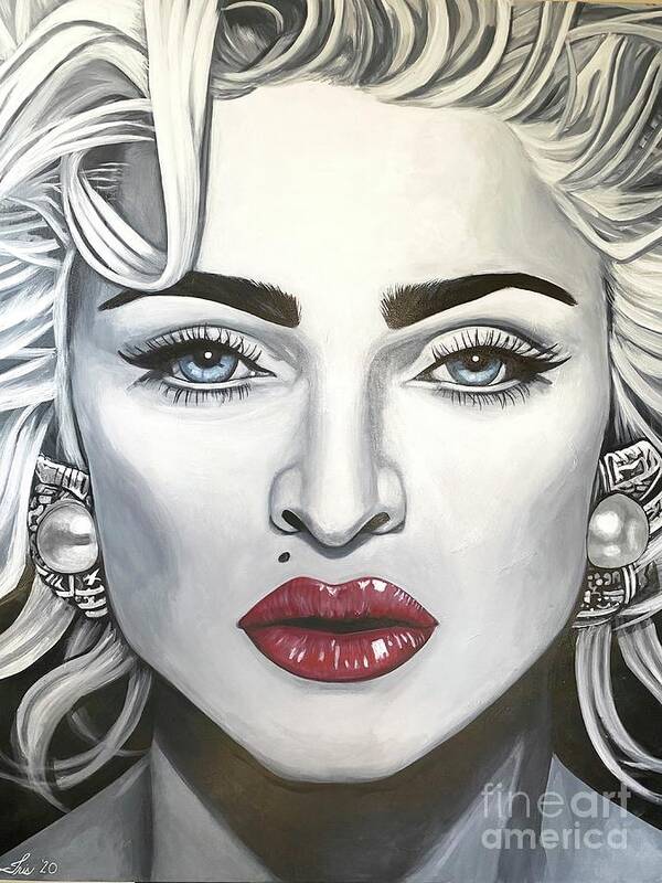 Madonna Art Print by Iris Ortega - Pixels