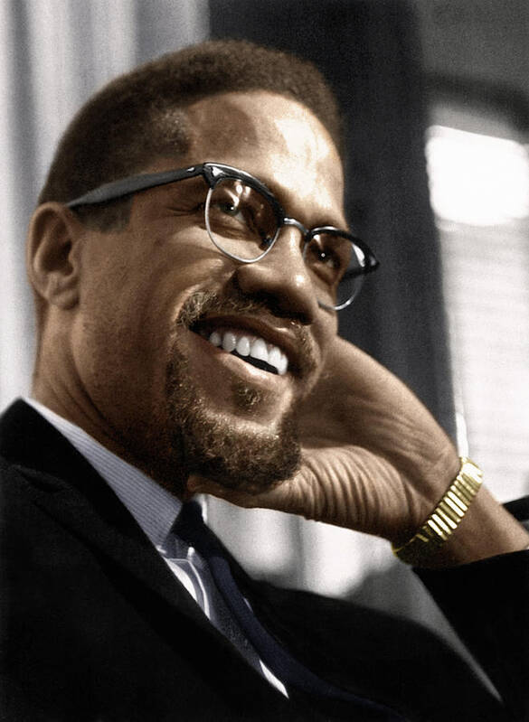 1960 Art Print featuring the photograph Malcolm X 1925-1965 by Granger