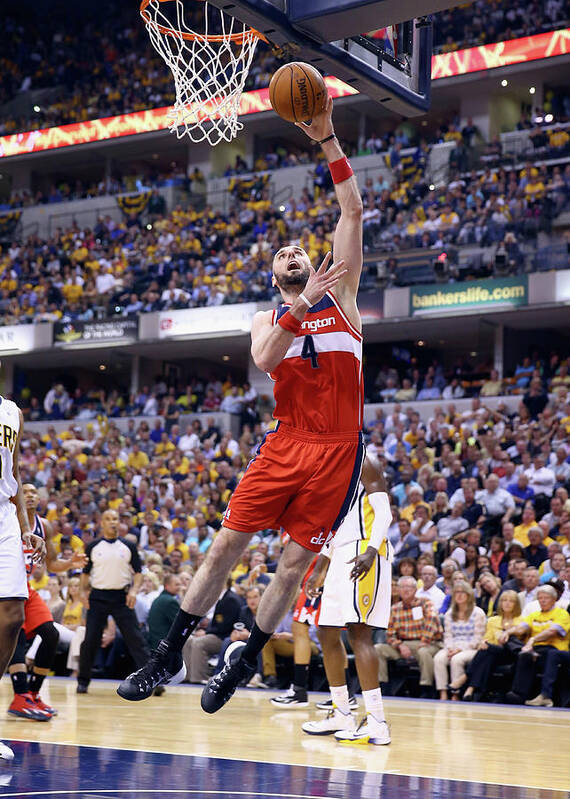 Playoffs Art Print featuring the photograph Marcin Gortat by Andy Lyons