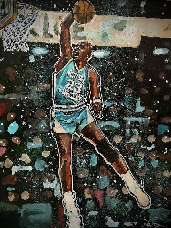 Michael Jordan Art Print featuring the painting Michael Jordan by Joel Tesch