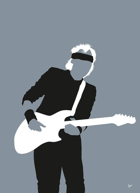 Mark Art Print featuring the digital art No107 MY Mark Knopfler-MMuP-notxt by Chungkong Art