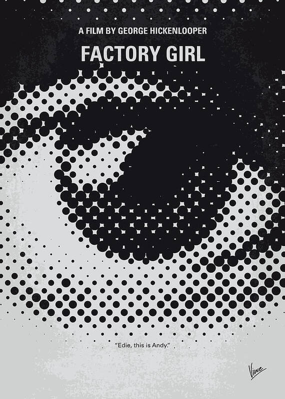 Factory Girl Art Print featuring the digital art No1167 My Factory Girl minimal movie poster by Chungkong Art