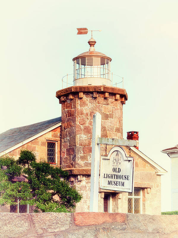 Old Lighthouse Museum Art Print featuring the photograph Old Lighthouse Museum Stonington by Marianne Campolongo