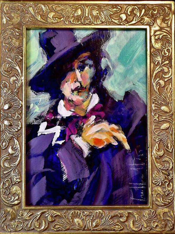 Painting Art Print featuring the painting Oscar Wilde by Les Leffingwell