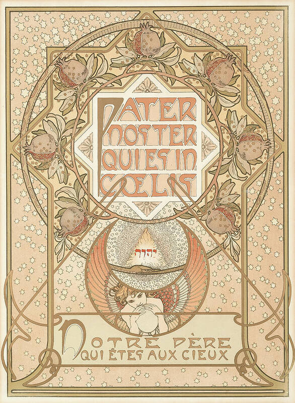 Art Art Print featuring the painting Pater Noster by Alphonse Mucha
