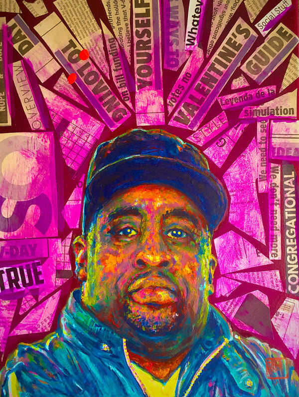 Artjwb Art Print featuring the painting Patrice O'Neal by Jacob Wayne Bryner