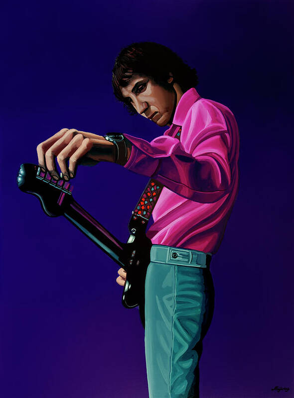 Pete Townshend Art Print featuring the painting Pete Townshend Painting by Paul Meijering