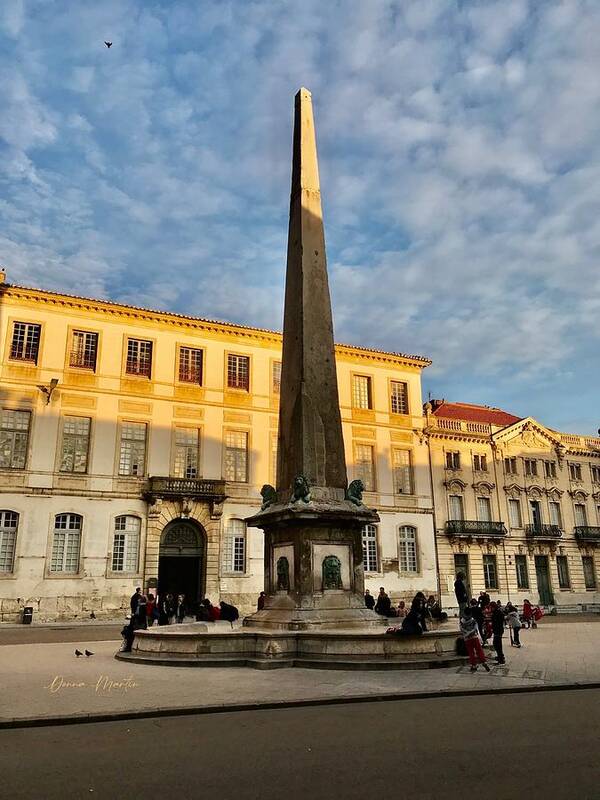 Place De La République Art Print featuring the photograph Place de la Republique in Arles by Donna Martin