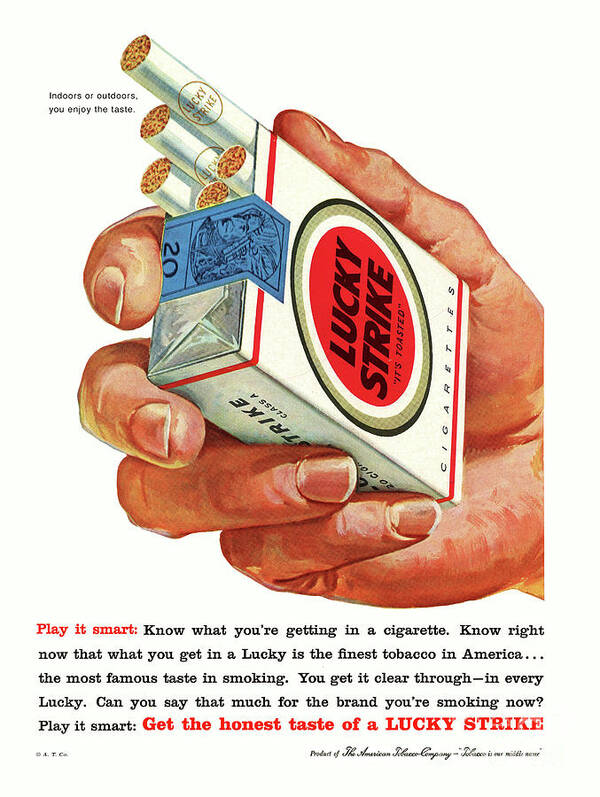 Lucky Strike Art Print featuring the photograph Play It Smart by Ron Long