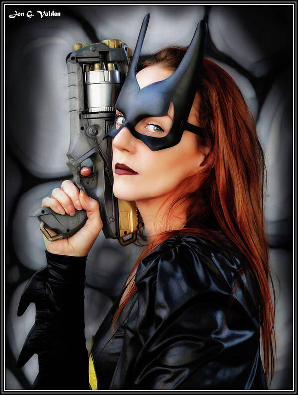 Bat Art Print featuring the photograph Portrait Of A Bat Woman by Jon Volden