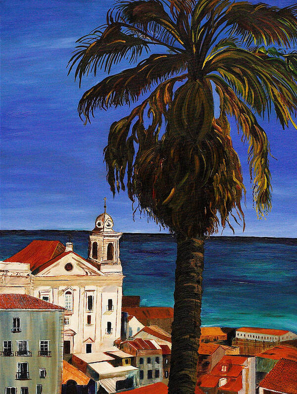Puerto Rico Art Print featuring the painting Puerto Rico Old San Juan by Modern Impressionism