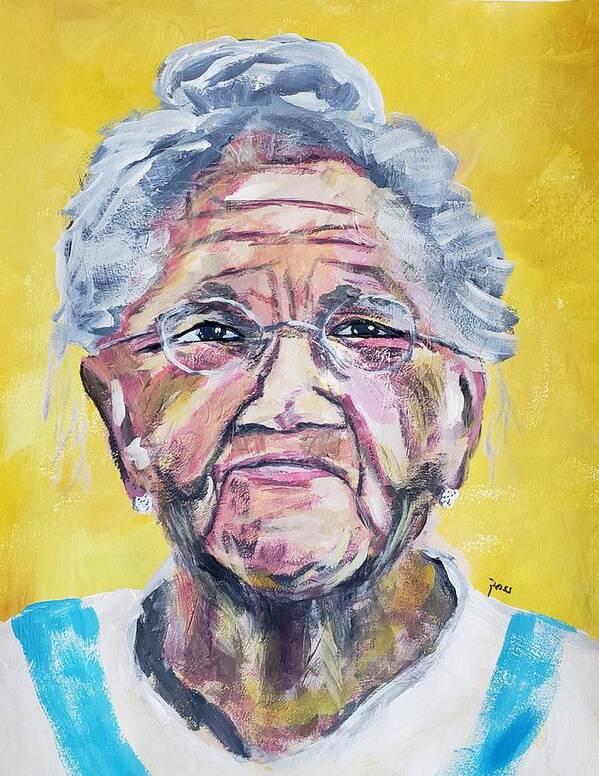 Grandmother Art Print featuring the painting Quintessential Grandmother by Mark Ross