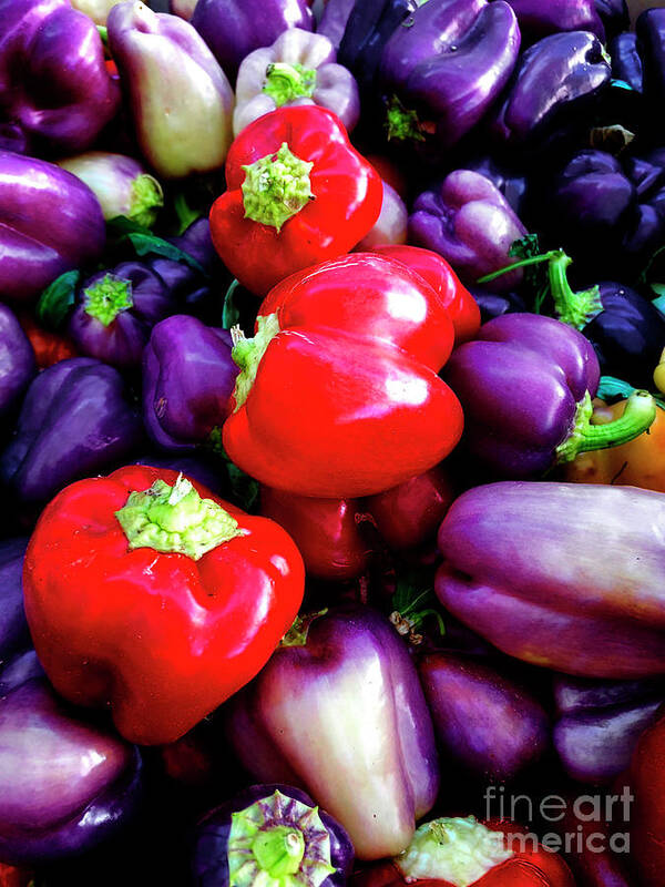 Red Bell Peppers Art Print featuring the photograph Red Bell Peppers by Doc Braham