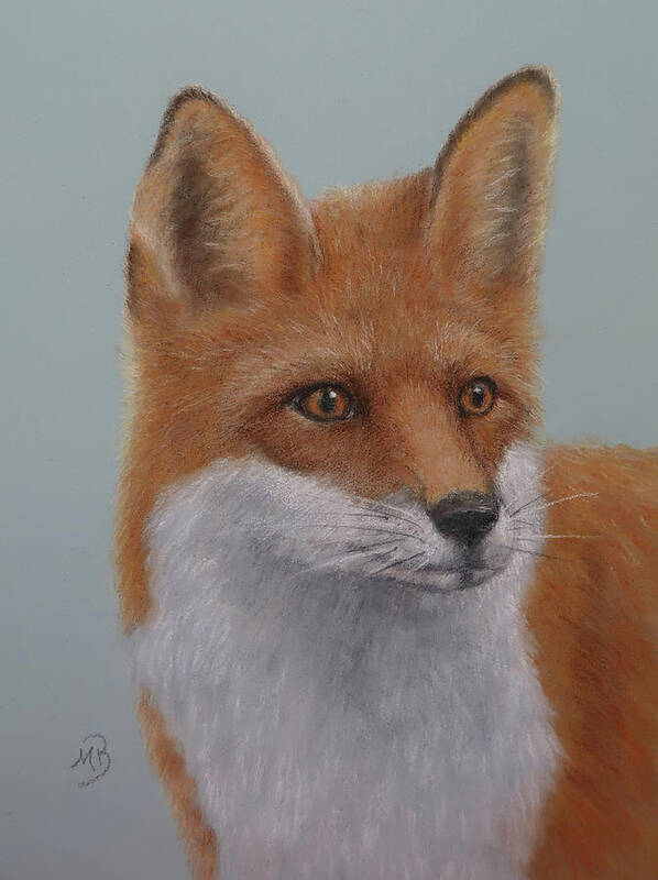 Fox Art Print featuring the painting Red Fox by Monica Burnette