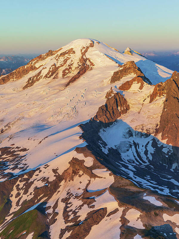 Mount Baker Art Print featuring the photograph Ridge to Summit by Michael Rauwolf