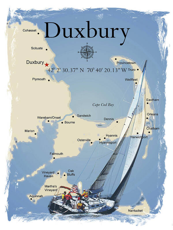 Sailing Art Print featuring the photograph Sail Duxbury by Bruce Gannon