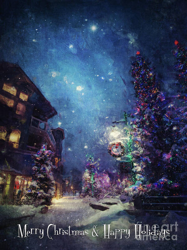 Christmas Art Print featuring the digital art Season's Greetings by Phil Perkins
