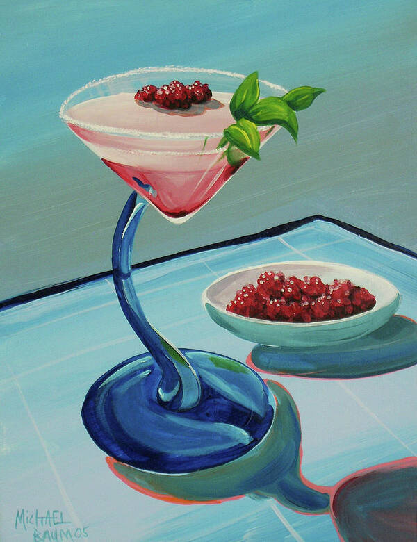 Martini Painting Art Print featuring the painting Serpentini by Michael Baum