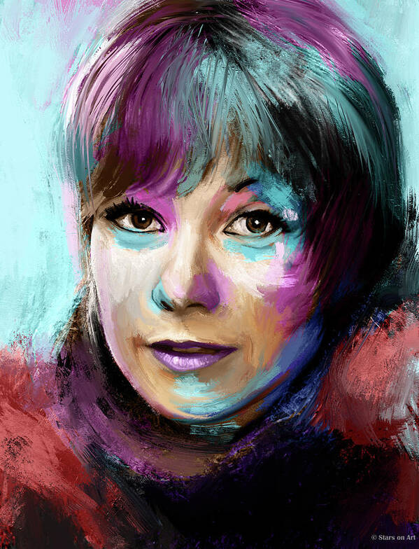 Shirley Maclaine Art Print featuring the painting Shirley MacLaine by Movie World Posters