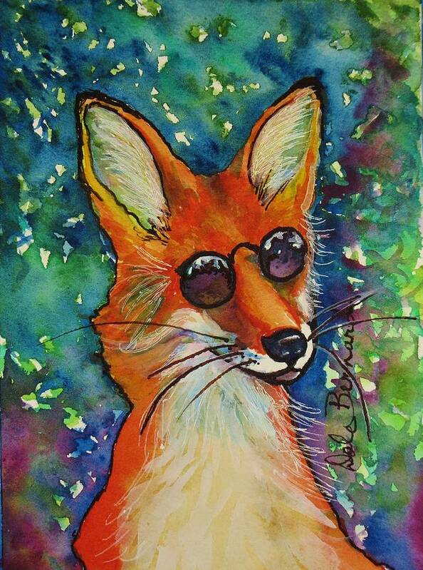 Fox Art Print featuring the painting Smooth Operator by Dale Bernard