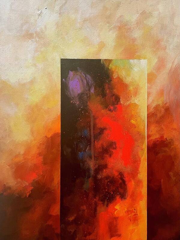 Abstract Art Print featuring the painting Song of Achilles by Joel Tesch