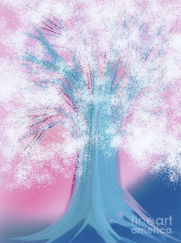 First Star Art Art Print featuring the digital art Spring Dreams Tree by jrr by First Star Art