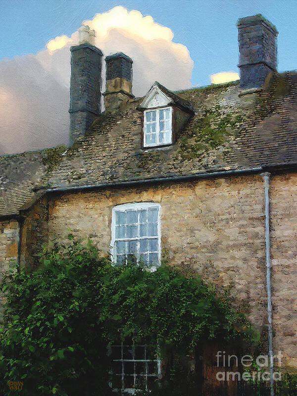 Stow-in-the-wold Art Print featuring the photograph Stow Chimneys by Brian Watt