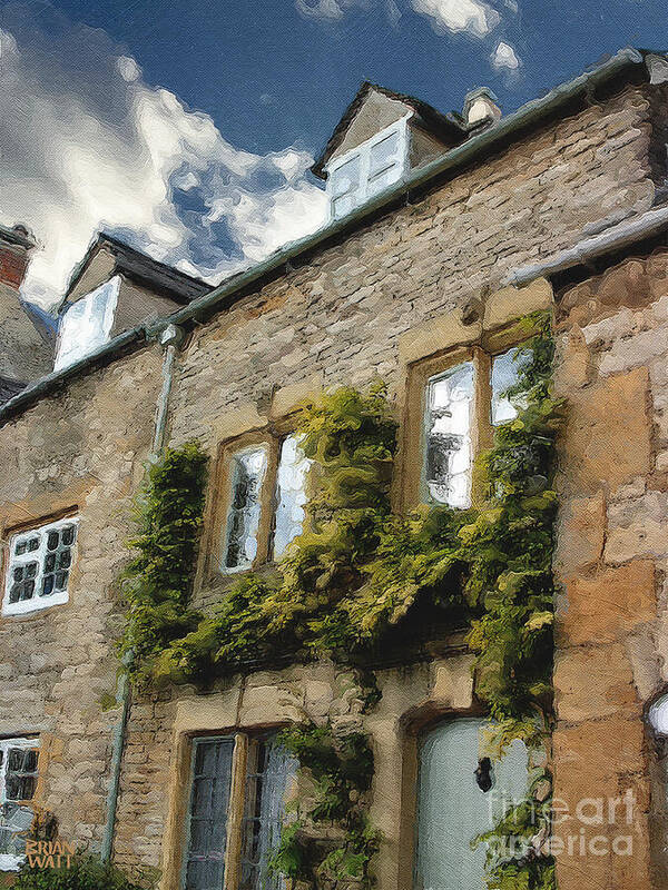 Stow-in-the-wold Art Print featuring the photograph Stow in the Wold Facade Two by Brian Watt